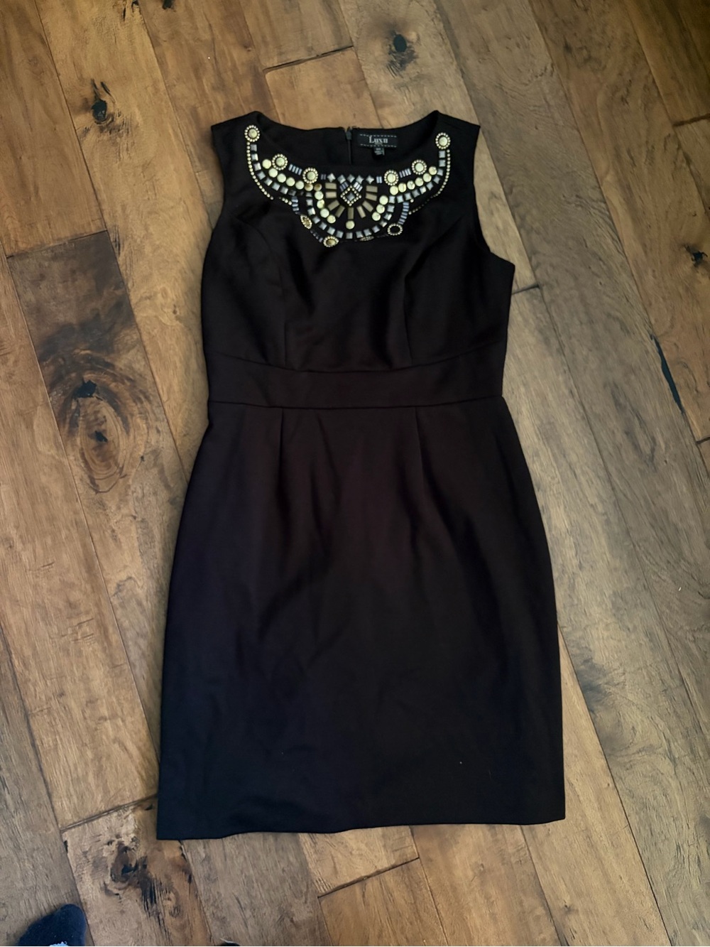 Lux II black sleeveless dress size 10P